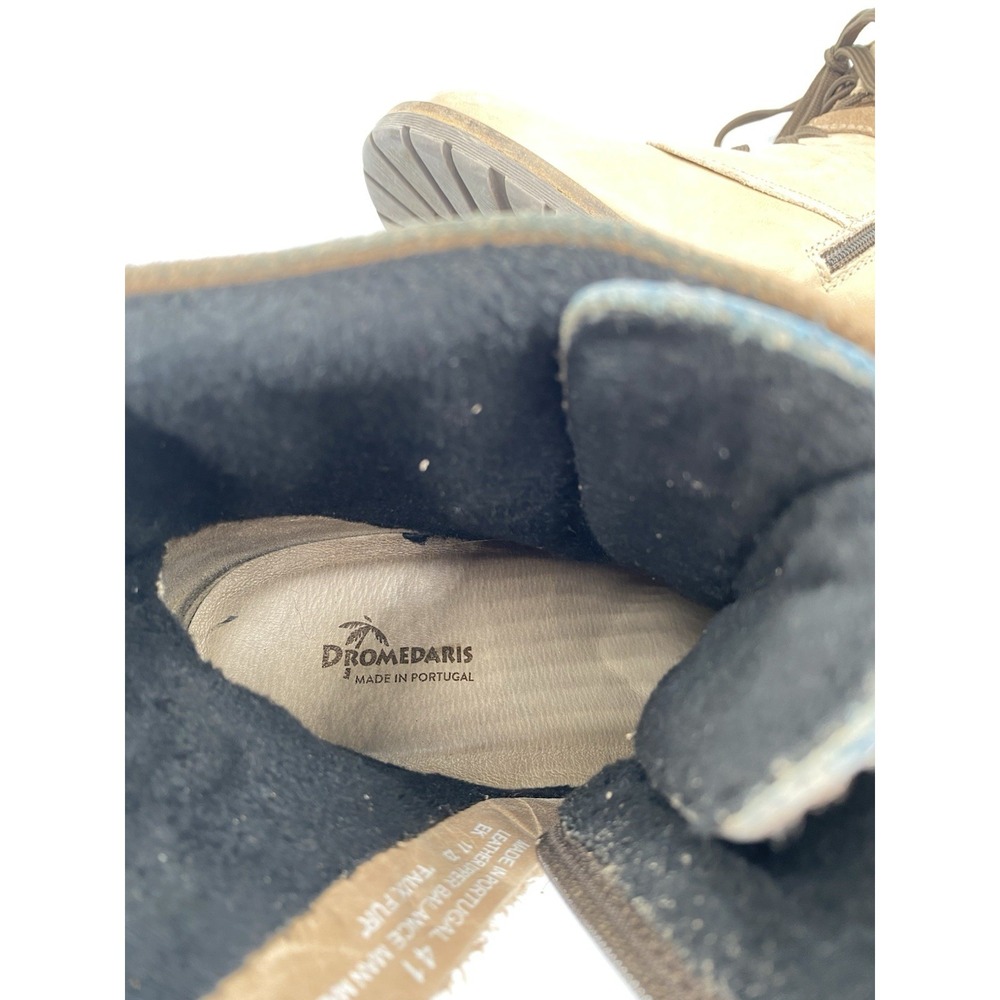 Women's DROMEDARIS "KARA" Leather Combat Booties BOOTS sz 41 (10- 10.5) - Picture 5 of 6